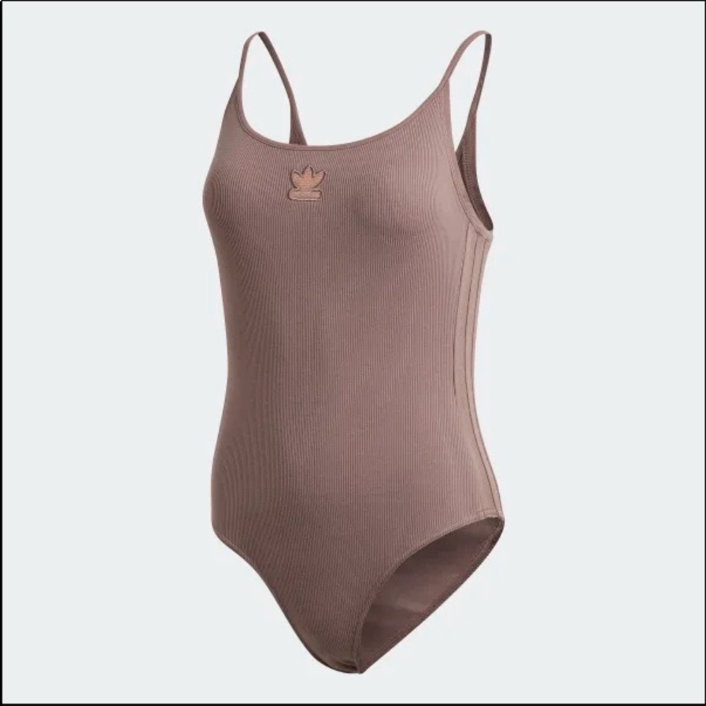 NWT Adidas New Neutrals Brown Bodysuit